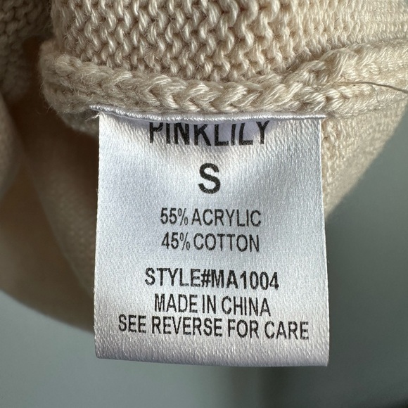 Pink Lily Striped Ruffle Sleeve Sweater - Picture 5 of 5